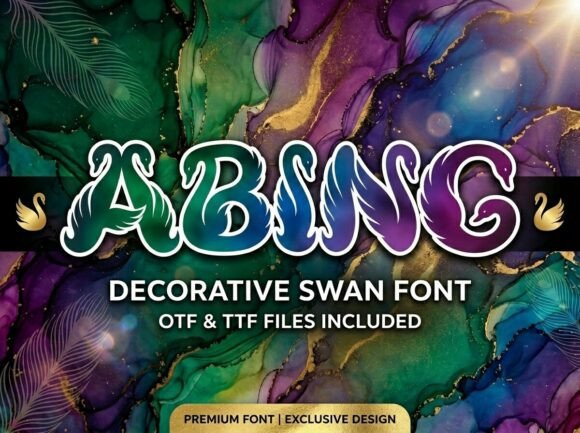 Abing: A Display Typeface That Lifts Your Handmade Designs
