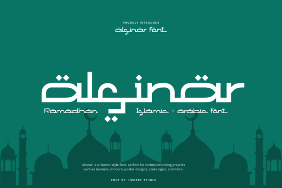 Alsinar: A Display Font That Brings Islamic Elegance to Handmade Goods