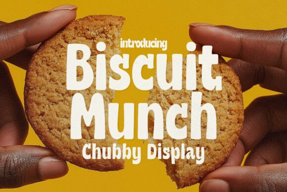 Biscuit Munch: A Playful Display Font That Brings Warmth to Real Business Branding