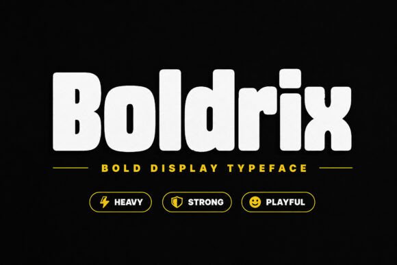 Boldrix: A Bold Display Typeface for Handmade Creators