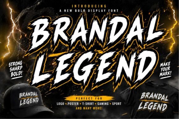 Brandal Legend: A Bold Display Font for Impactful Web Headlines