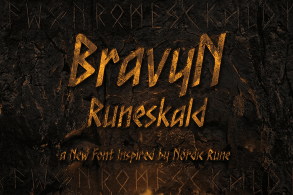 Bravyn Runeskald: A Bold Display Font for Digital Brand Impact