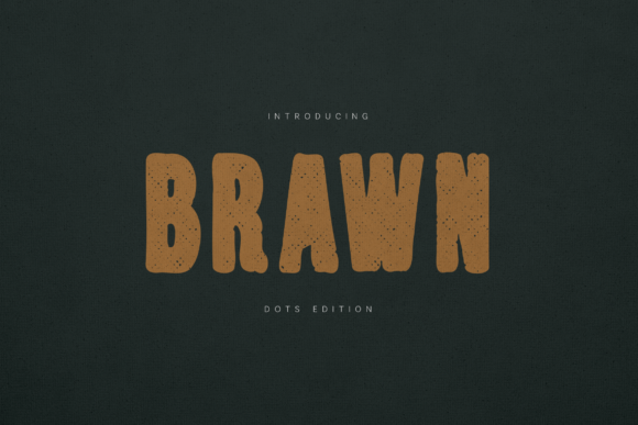 Brawn Dots Edition: A Display Font That Makes Your Brand Feel Real