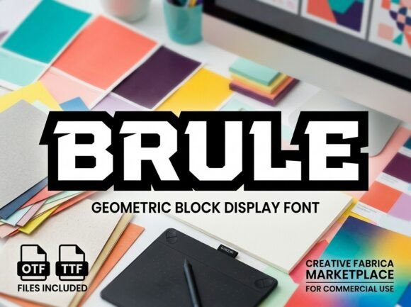 Brule: A Display Typeface That Commands Attention