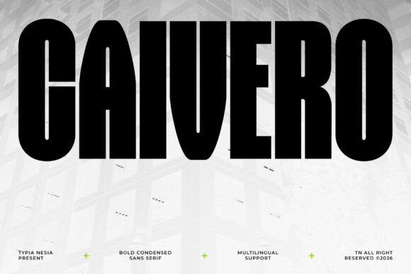 Caivero: Bold, Tall & Perfect for Handmade Labels & Signs