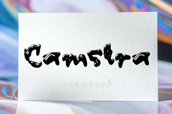 Camstra: A Glossy Liquid Display Typeface for Thoughtful Design