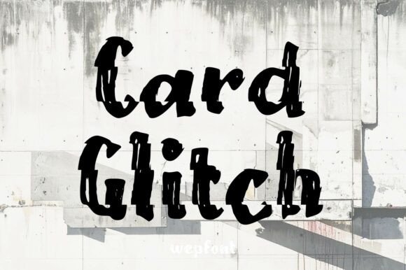 Card Glitch: A Display Font That Feels Alive