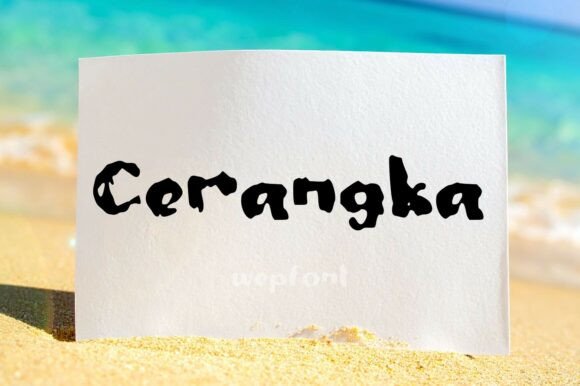 Cerangka: A Display Font That Feels Like a Deep Breath