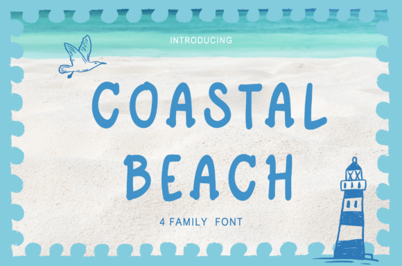 Coastal Beach: A Display Typeface That Feels Like Sunlight on Saltwater