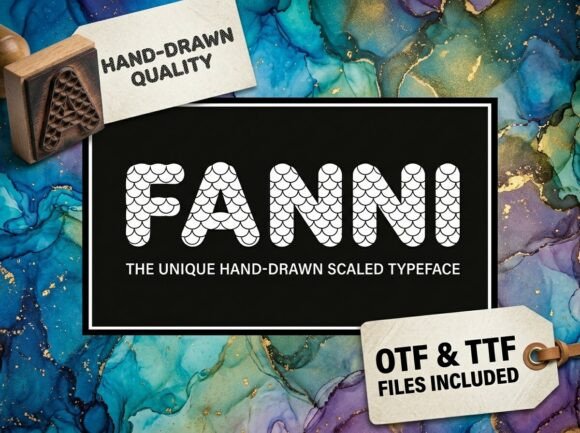 Fanni: A Display Font That Evokes the Rhythm of the Deep Sea