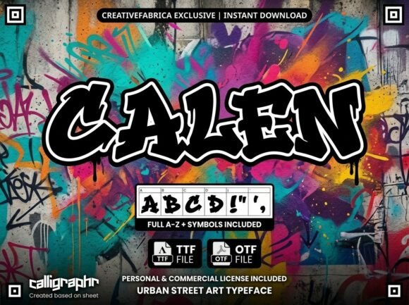 Galen: A Bold Display Typeface for Handmade Labels & Craft Projects