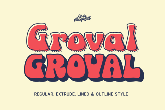 Groval: A Bold, Playful Retro Display Font That Delivers