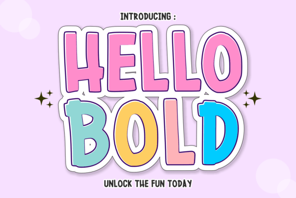 Hello Bold: A Playful Display Font for Handmade Joy
