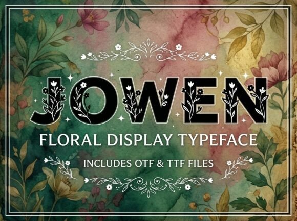 Jowen: A Bold Display Font That Commands Attention