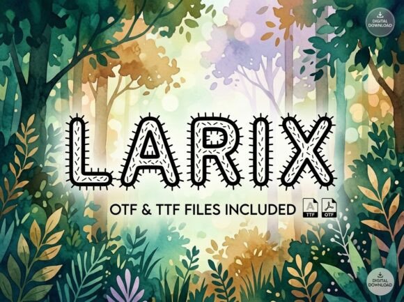 Larix: A Bold Display Font That Elevates Digital Branding