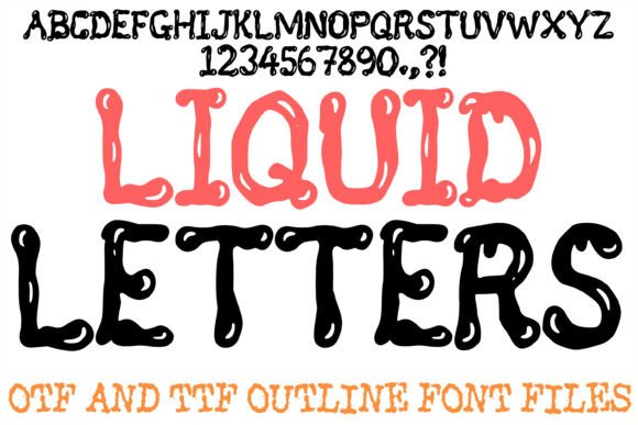 Liquid Letters: A Bold Display Typeface for Editorial Impact
