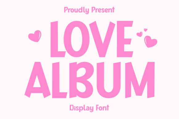 Love Album Font: A Festive Display Font for Small Business Branding