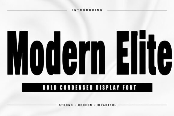 Modern Elite: A Bold Display Font That Elevates Your Brand