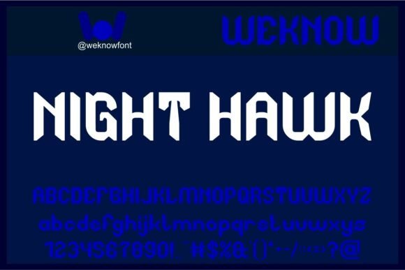 Night Hawk: A Display Font That Bridges Heritage and Modernity