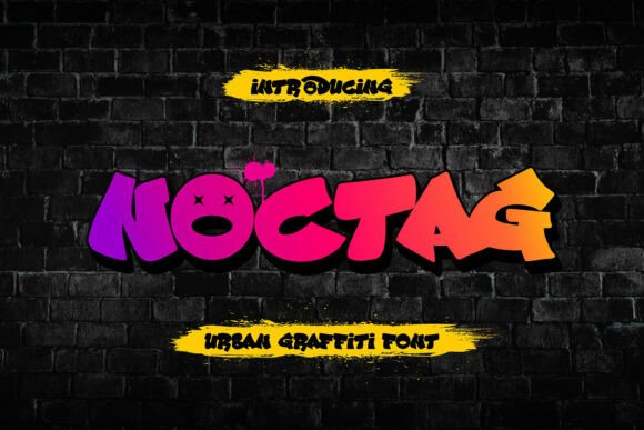 Noctag: A Bold Display Typeface for Digital Brand Identity