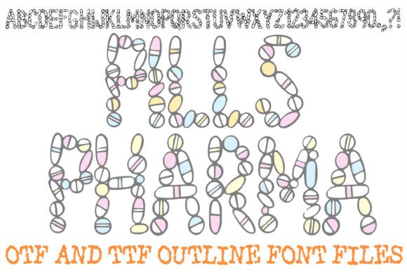 Pills Pharma: A Concept-Driven Display Font for Bold Brand Moments