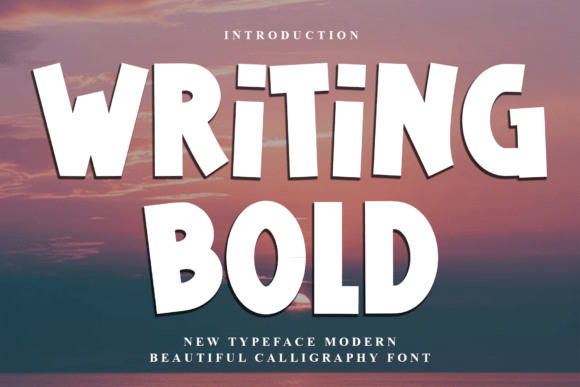 Writing Bold: A Friendly Display Font That Feels Like a Handshake