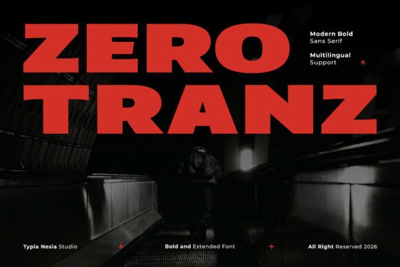 Zero Tranz: A Display Font That Anchors Editorial Calm
