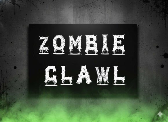 Zombie Clawl: A Spine-Chilling Display Font for Bold Brand Moments